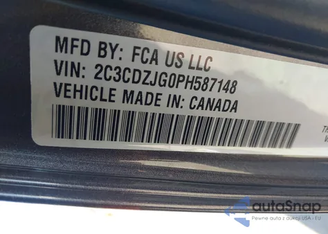 2023 Dodge Challenger Gt from USA, damaged, VIN 2C3CDZJG0PH587148